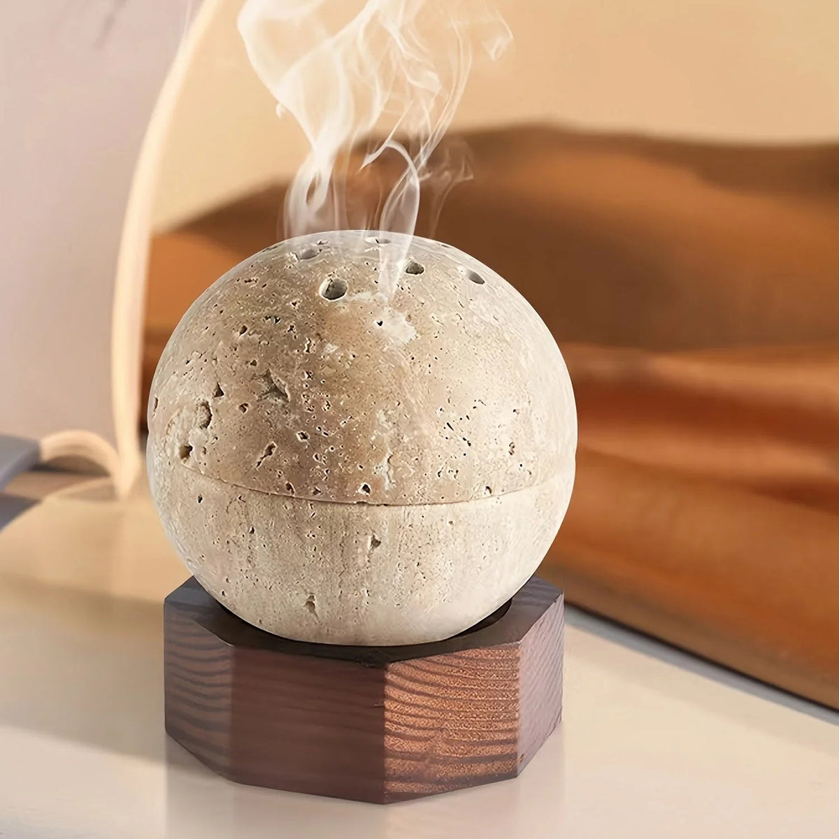 Incense Burner - Handmade Natural Round — House of Avana, view 1 of 20