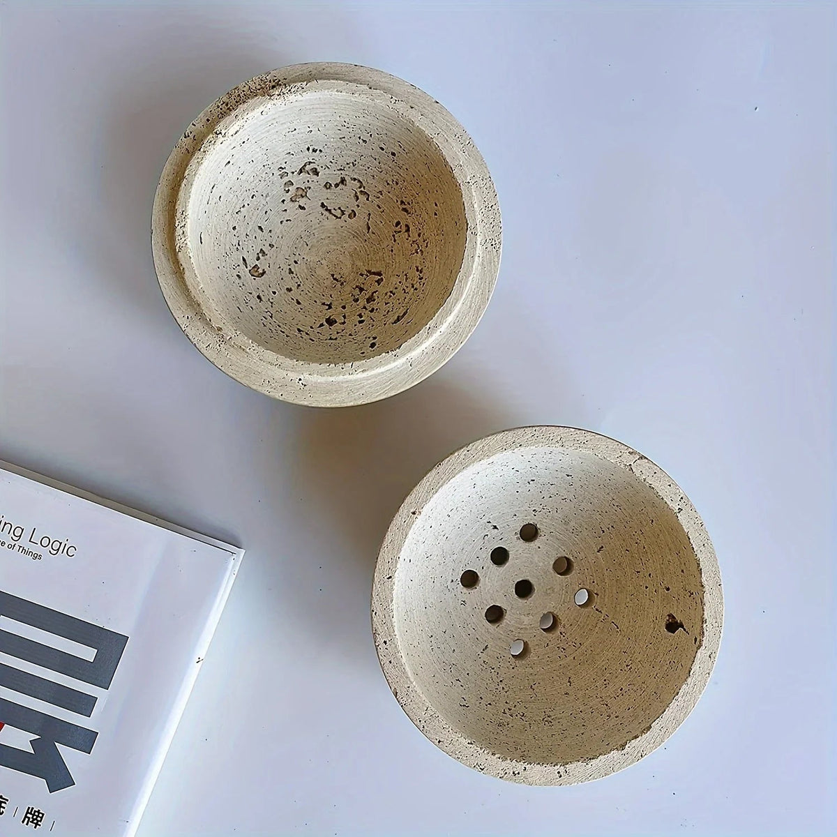 Incense Burner - Handmade Natural Round