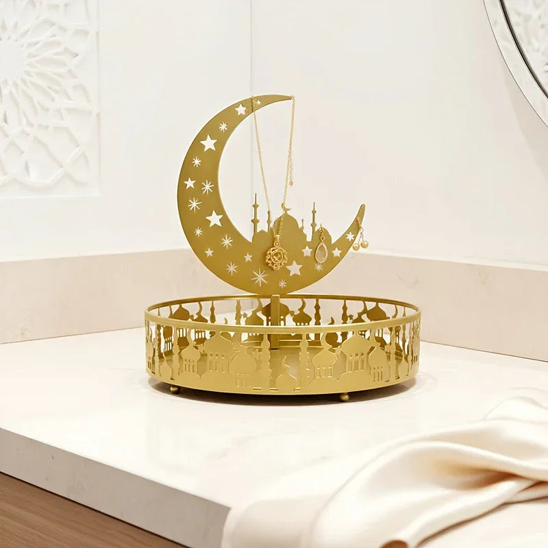 Jewelry Organizer - Metal Star Moon Theme Tray