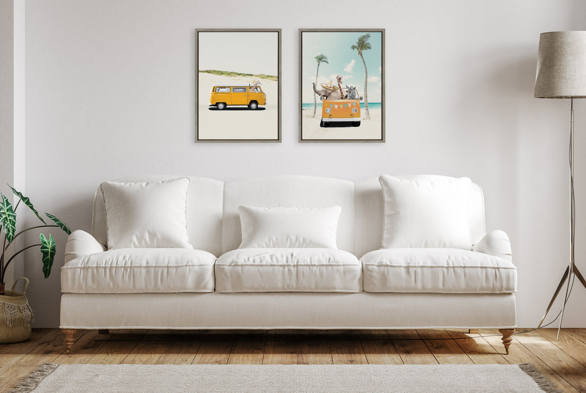 Sylvie Beach Adventures Framed Canvas by July Art Prints