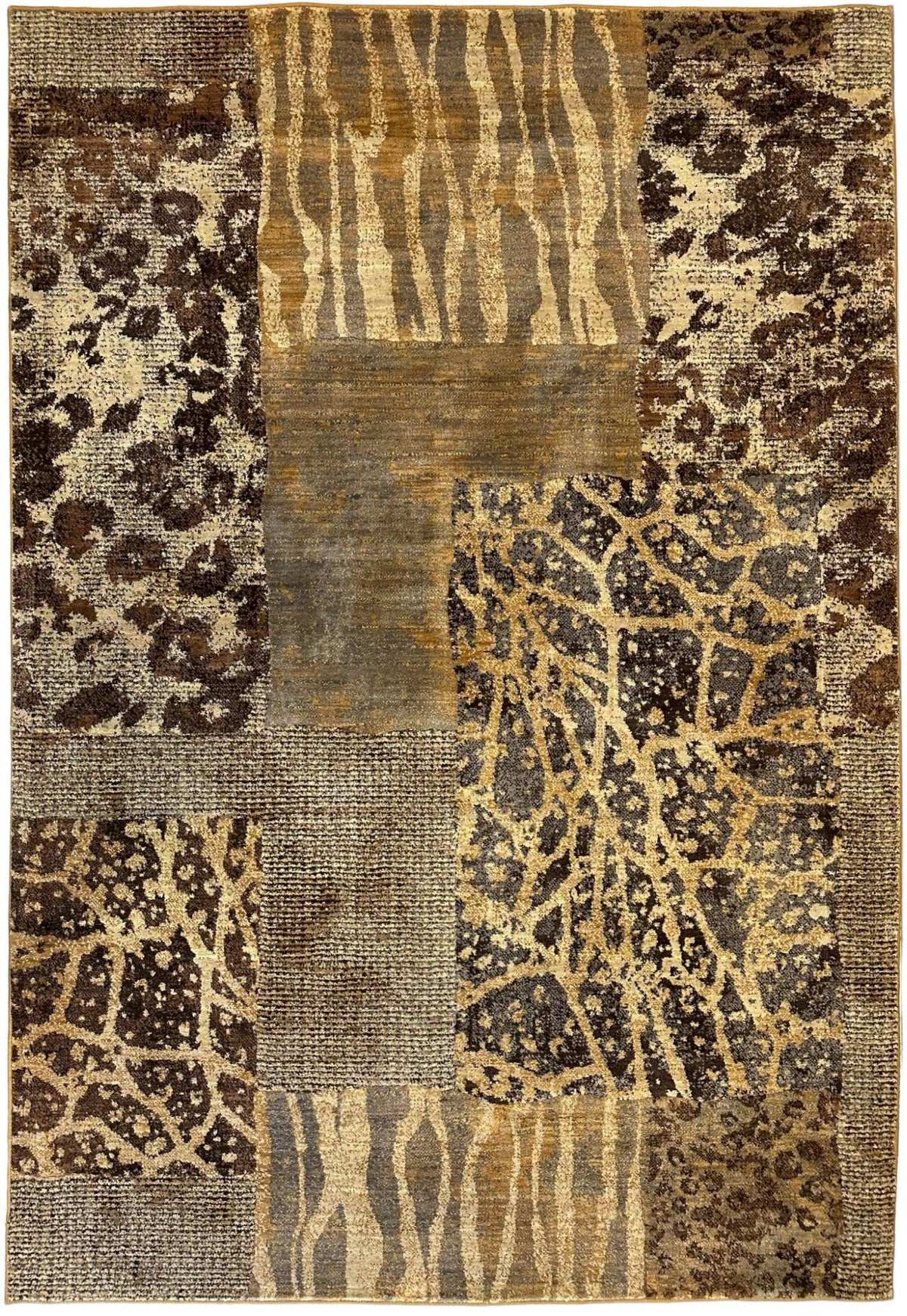 Karastan Carmel Santa Lucia Rug 5'6" x 8'3", Nylon, Chestnut - Rugistan