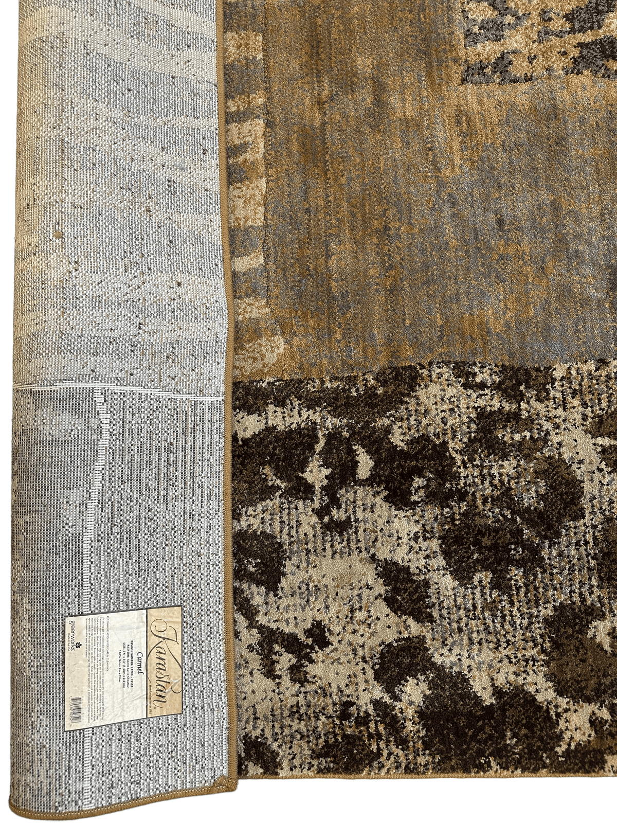 Karastan Carmel Santa Lucia Rug 5'6" x 8'3", Nylon, Chestnut - Rugistan, view 6