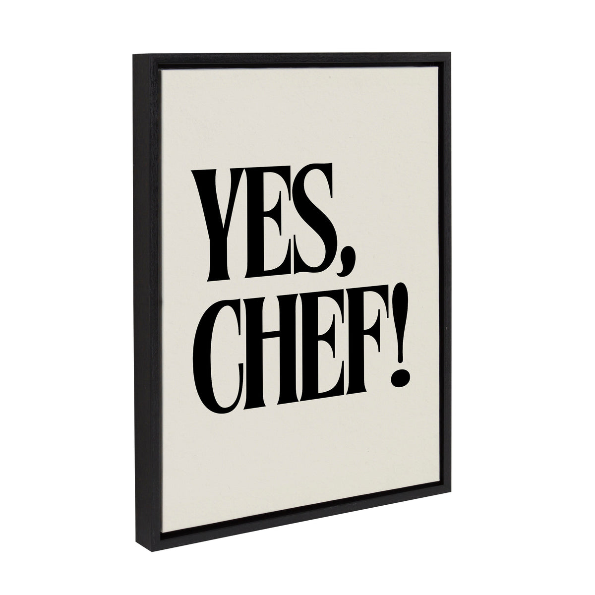 Sylvie Yes Chef Framed Canvas by Saint and Sailor Studios