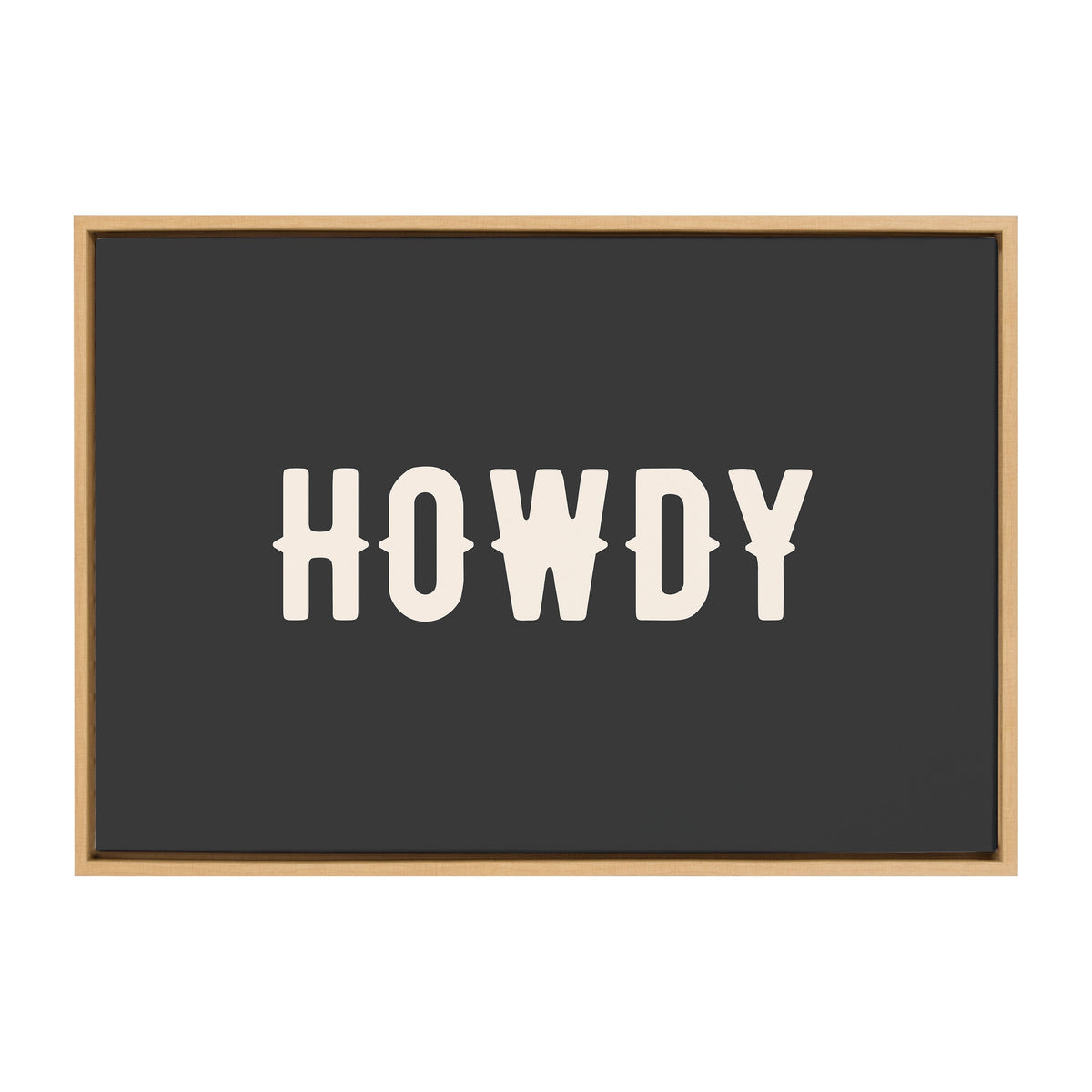 Sylvie Howdy Landscape Black Framed Canvas by Honey Island Studio