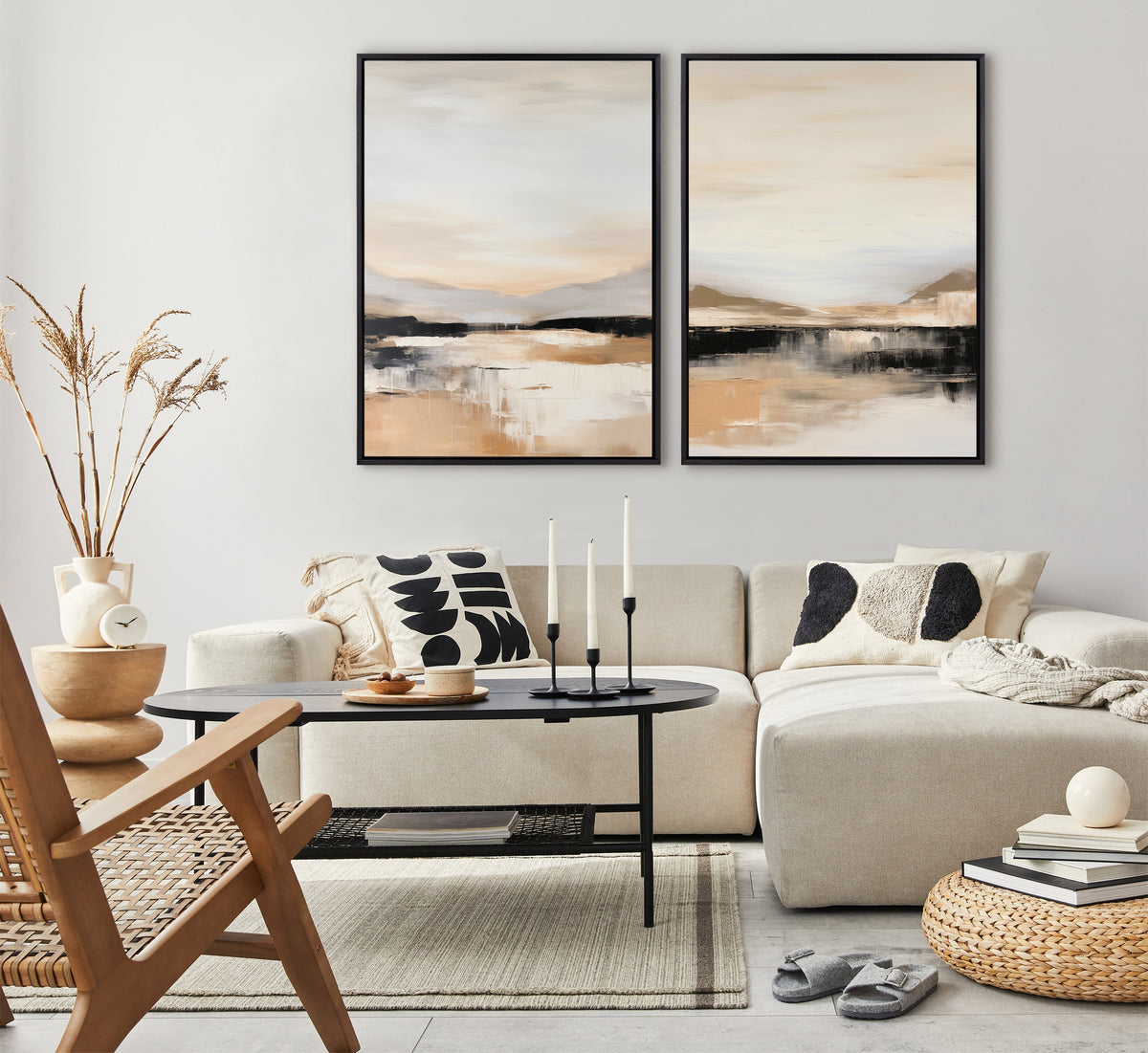 Sylvie Peaceful Landscape III Framed Canvas by Amy Lighthall