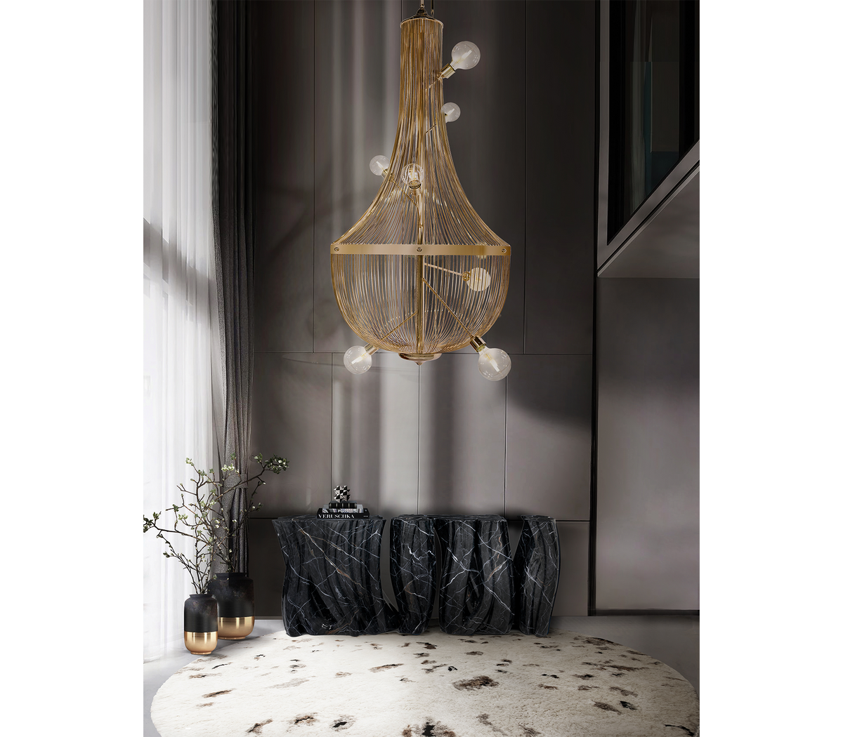 L Chandelier Chandelier by Boca do Lobo – view 7