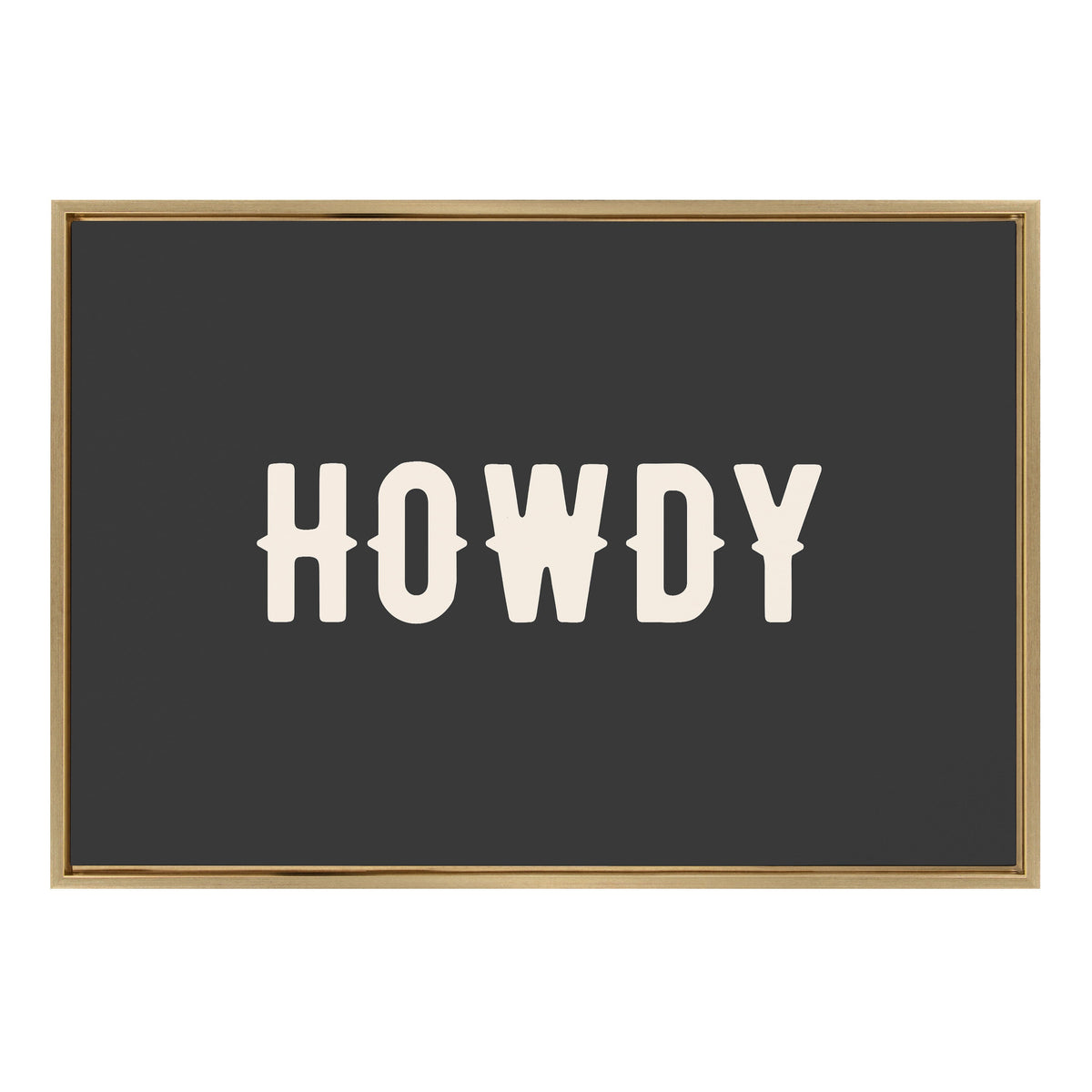 Sylvie Howdy Landscape Black Framed Canvas by Honey Island Studio