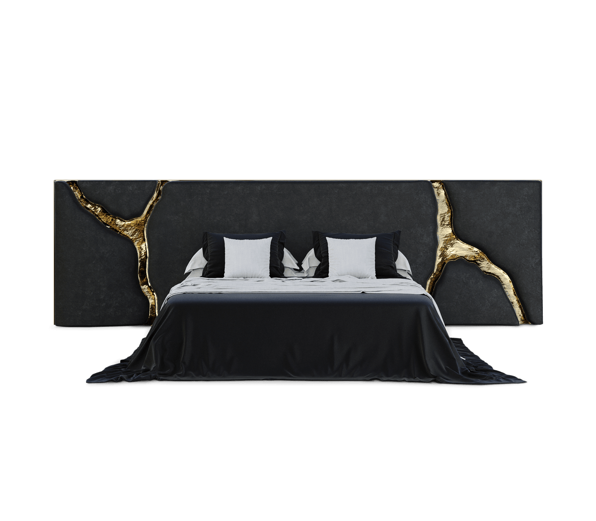 Lapiaz Black Headboard by Boca do Lobo