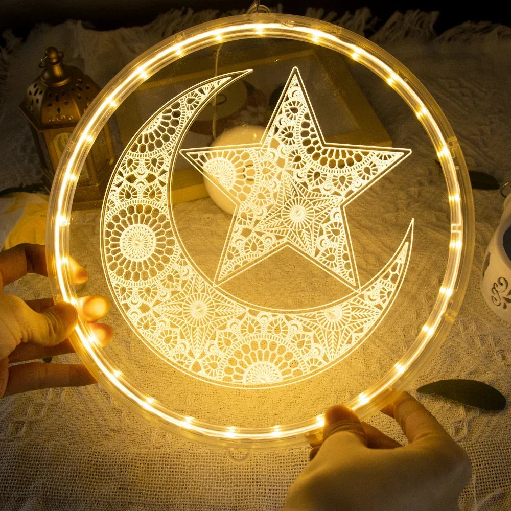 LED Lights - Ramadan Eid Mubarak 12.5cm