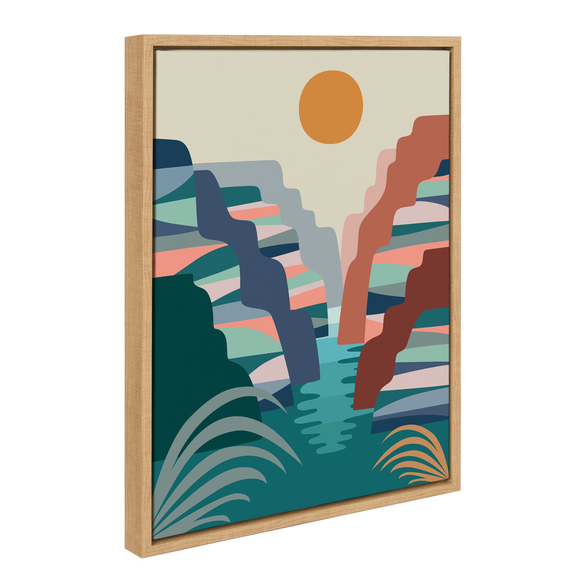 Sylvie Grand Canyon Framed Canvas by Rachel Lee