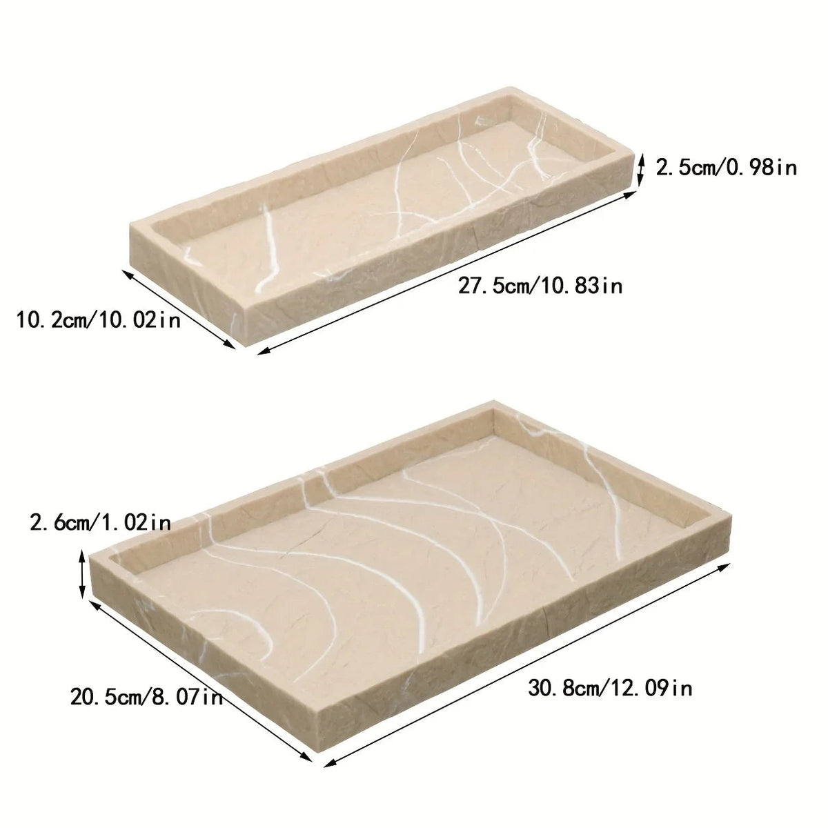 Luxury Bathroom Organizer, Storage Tray for Shampoo And Shower Gel, Sink Tray for Hotel Bathrooms, Home Bathroom Sink Tray, Decorative Tray for Model Room Bathrooms, Bathroom Trays