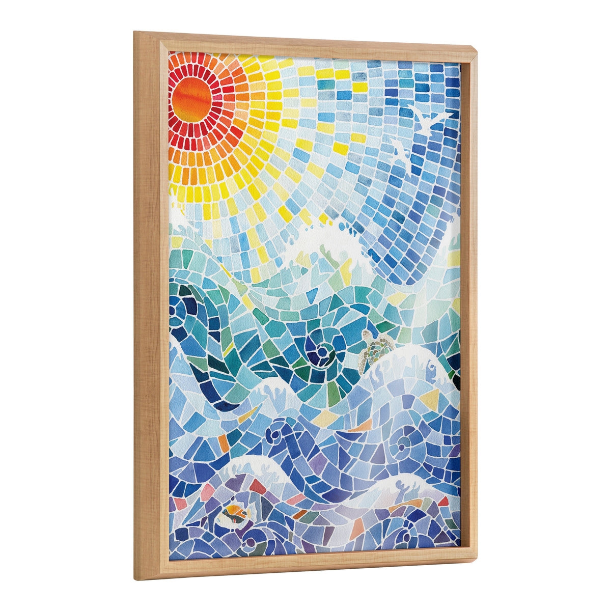 Blake It’s a Beautiful Life Framed Printed Glass by Janet Meinke-Lau