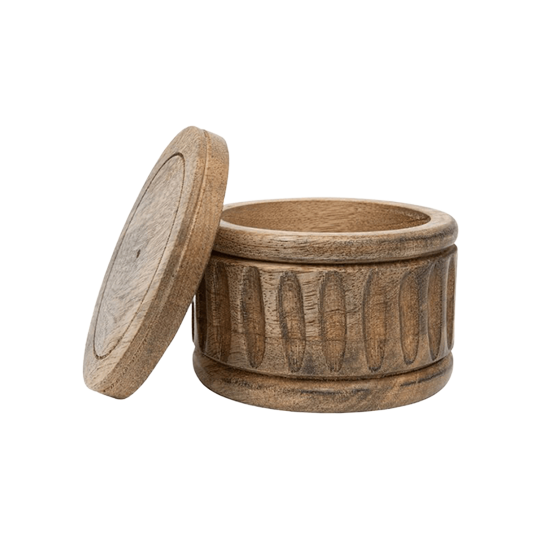 Mara Carved Salt Cellar - Source by Studio Skara