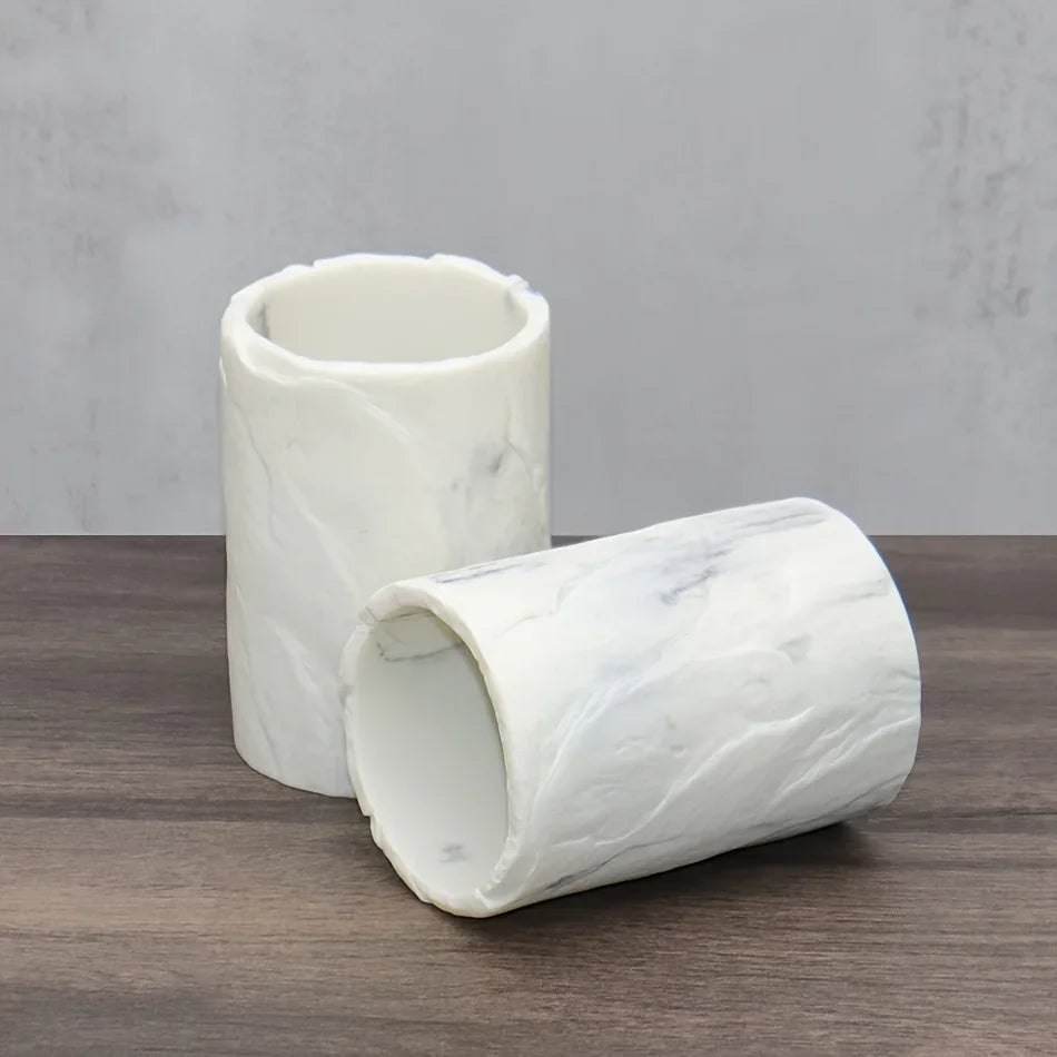 Marble-Patterned Mouthwash Cup, Home Toothbrush Holder, Couple'S Mouthwash Cup for The Bathroom