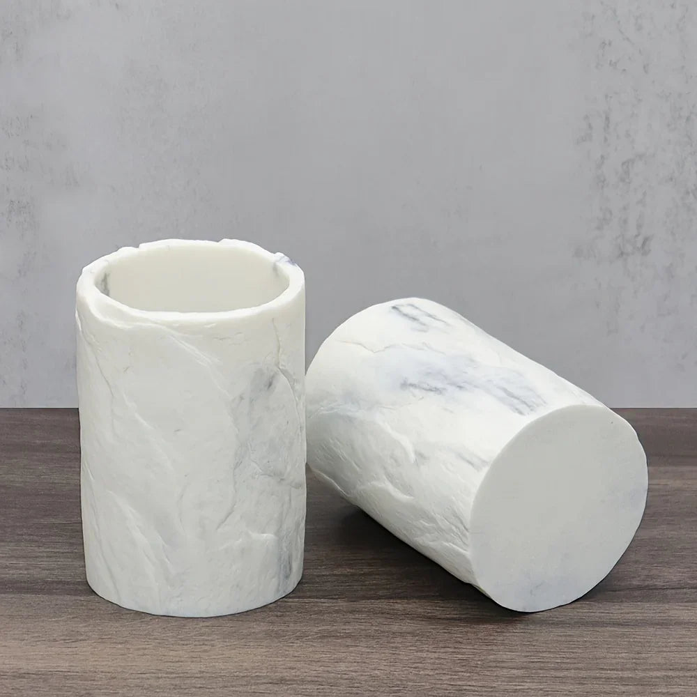 Marble-Patterned Mouthwash Cup, Home Toothbrush Holder, Couple'S Mouthwash Cup for The Bathroom
