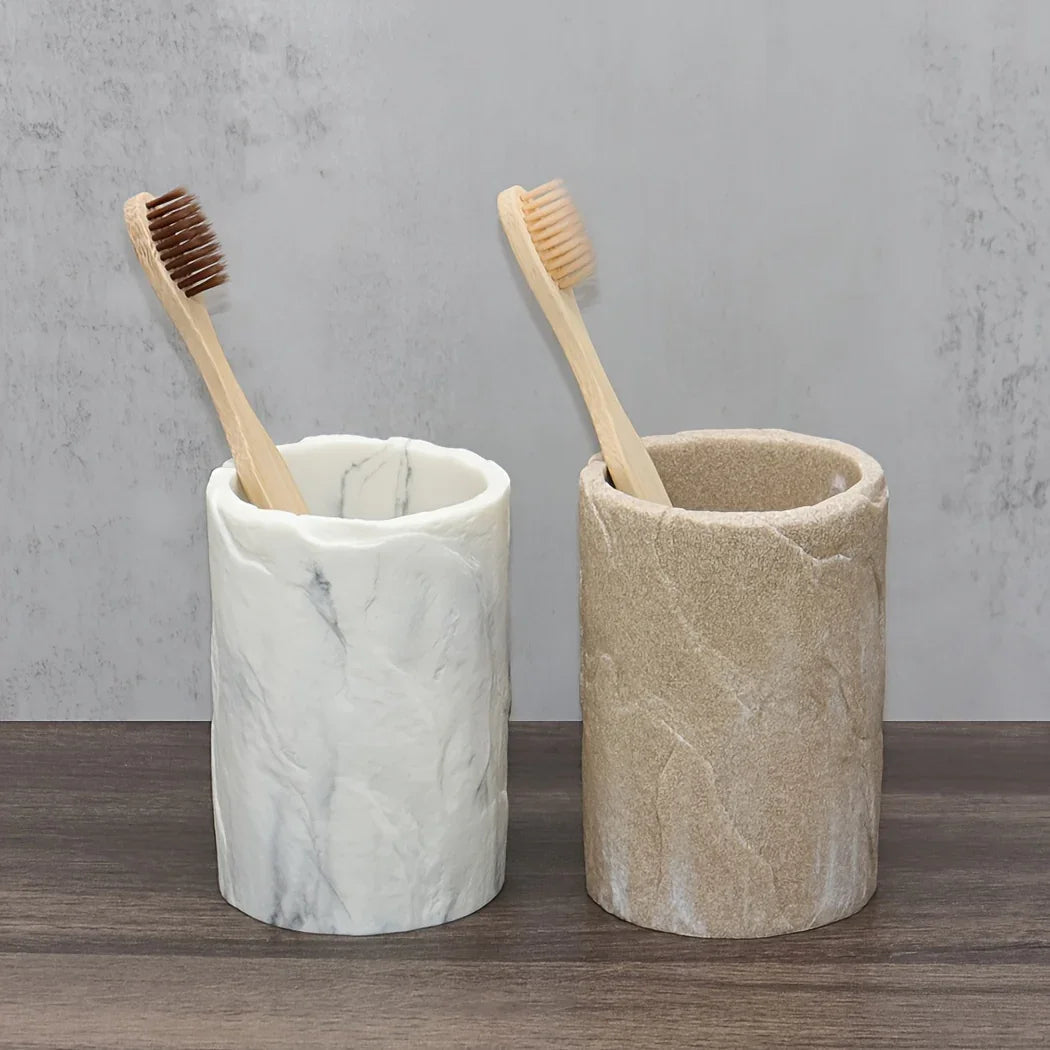 Marble-Patterned Mouthwash Cup, Home Toothbrush Holder, Couple'S Mouthwash Cup for The Bathroom