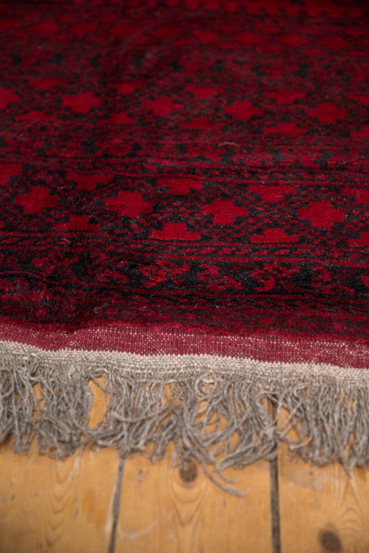 9x12.5 Vintage Afghani Ersari Design Carpet