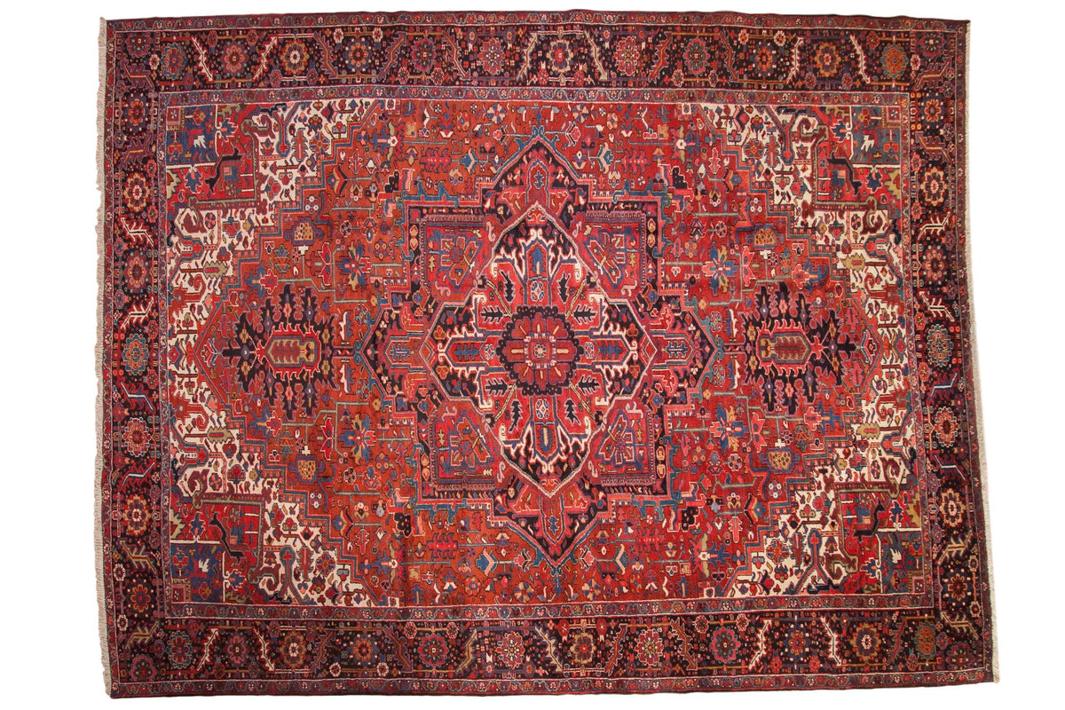 11x14.5 Vintage Heriz Carpet
