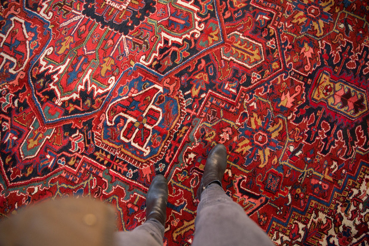 10.5x14.5 Vintage Heriz Carpet
