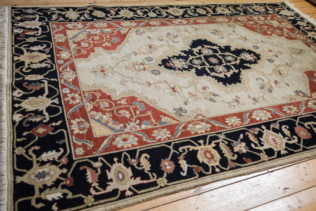 6x9 Vintage Armenian Serapi Design Carpet