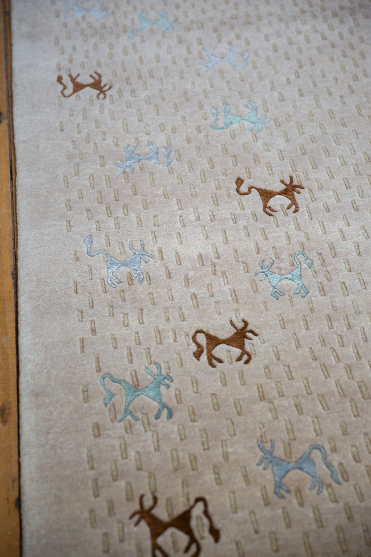 6x9 New Indian Folk Art Design Carpet