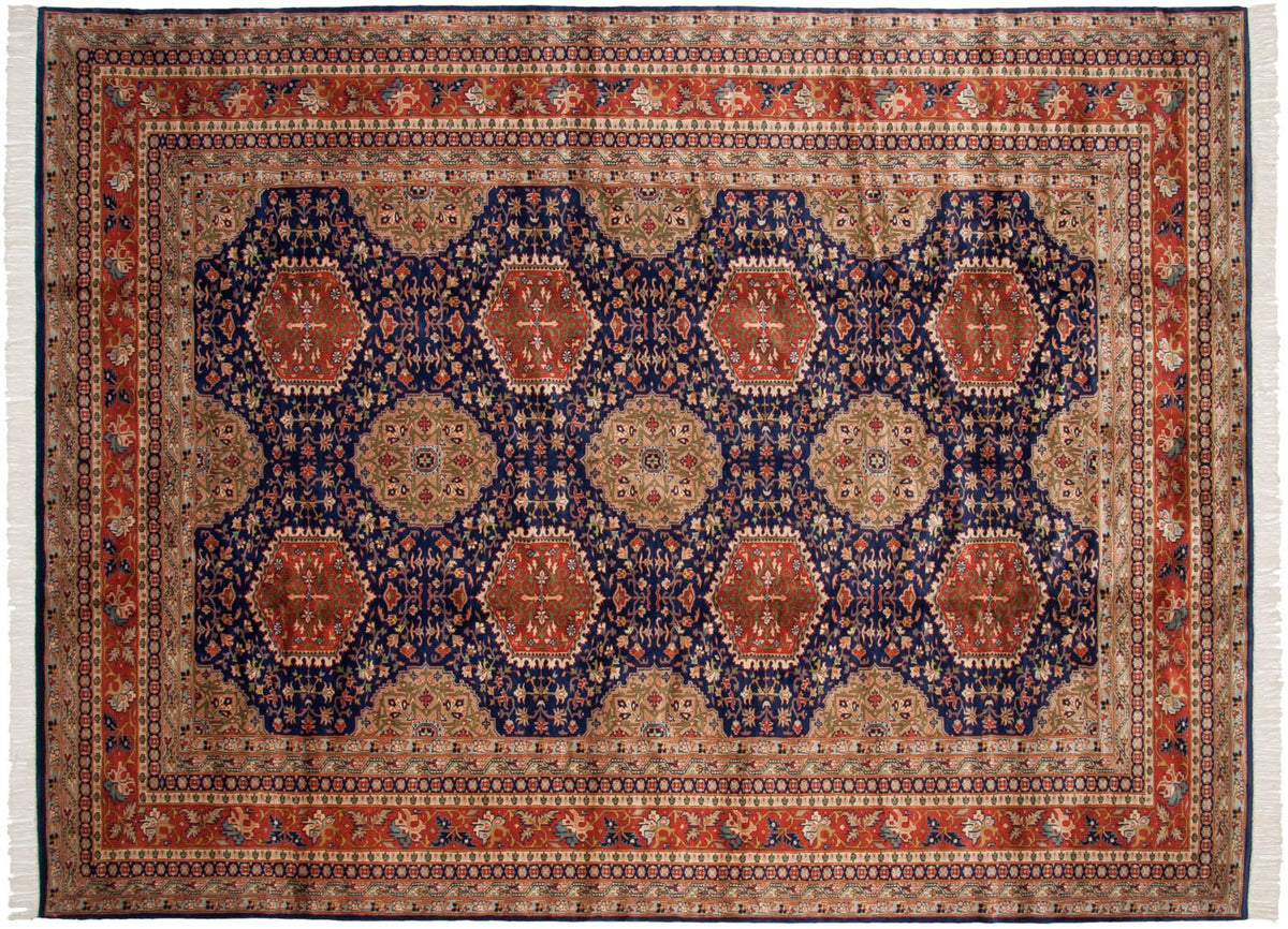 9x12 Vintage Fine Pakistani Caucasian Design Carpet
