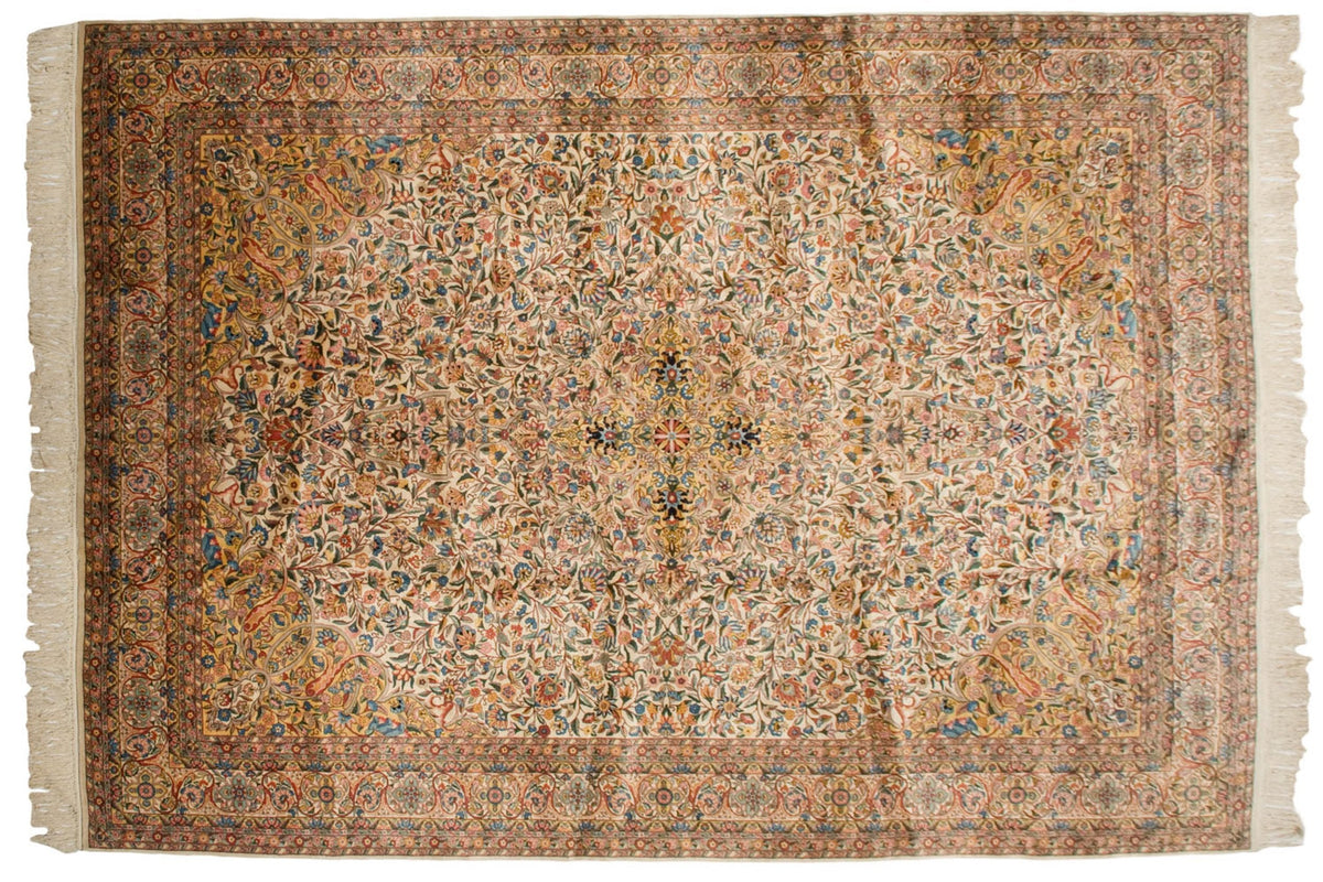 10x14.5 Vintage Fine Bulgarian Isfahan Design Carpet