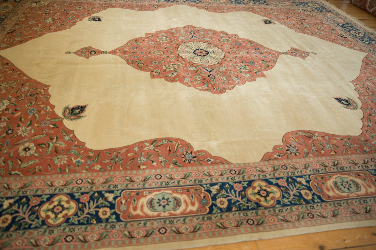 12x15 Vintage Bulgarian Tabriz Design Carpet