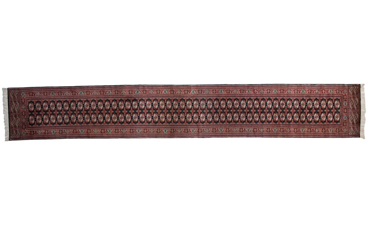 3x20 Vintage Fine Bokhara Rug Runner