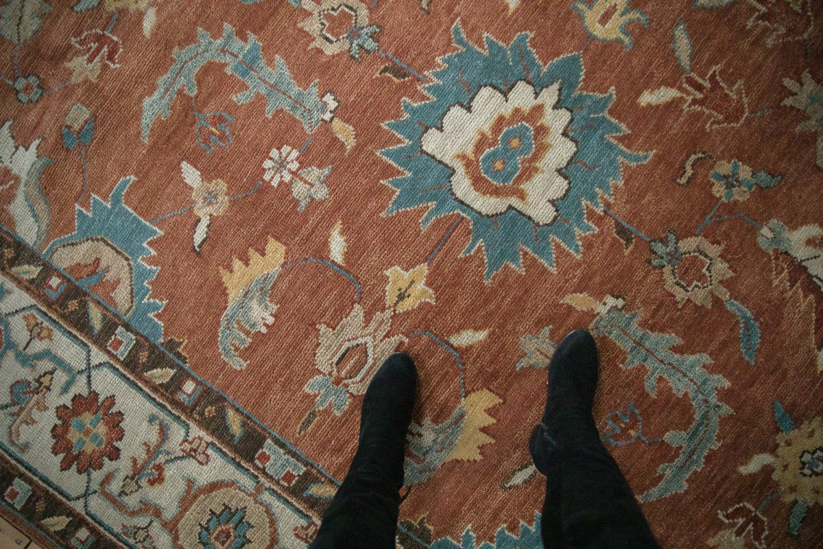 10x13.5 Indian Mahal Design Carpet