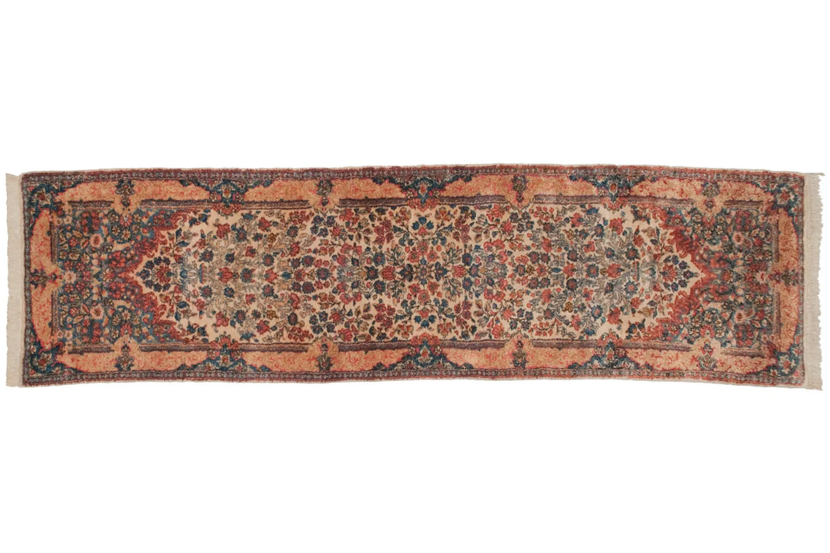 2.5x11 Vintage Kerman Rug Runner