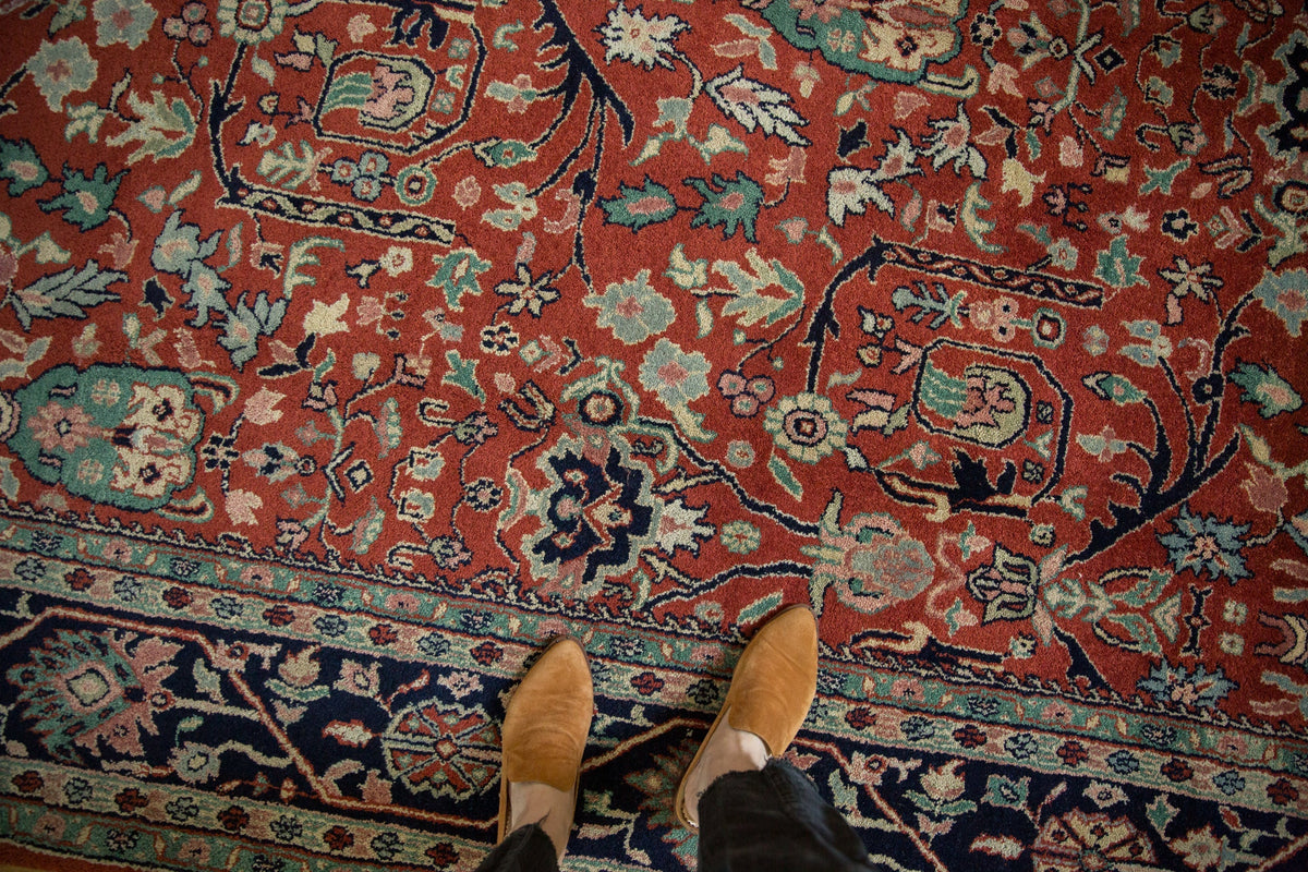 7.5x10 Vintage Indian Bijar Design Carpet