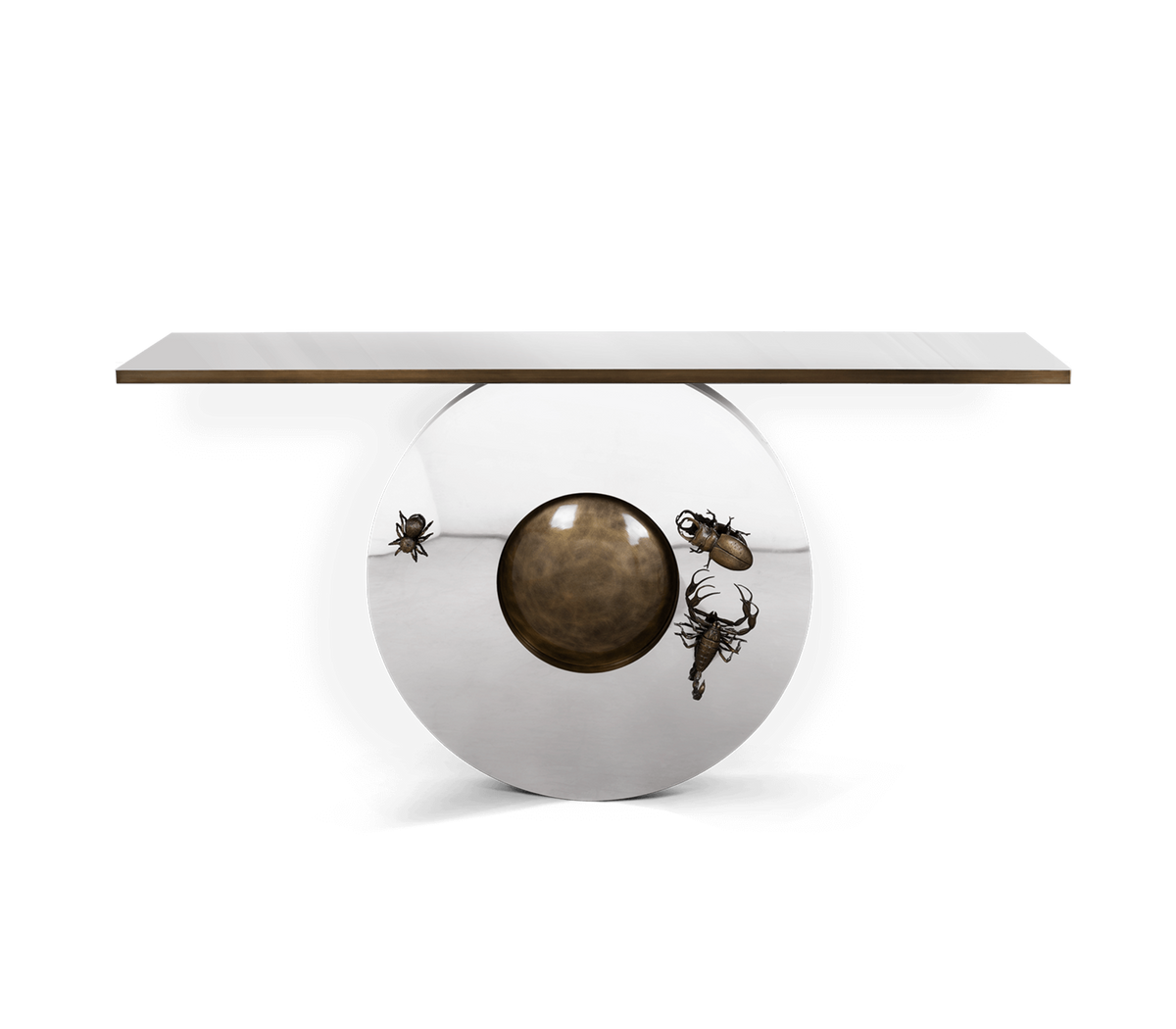Metamorphosis Patina Brass Console by Boca do Lobo