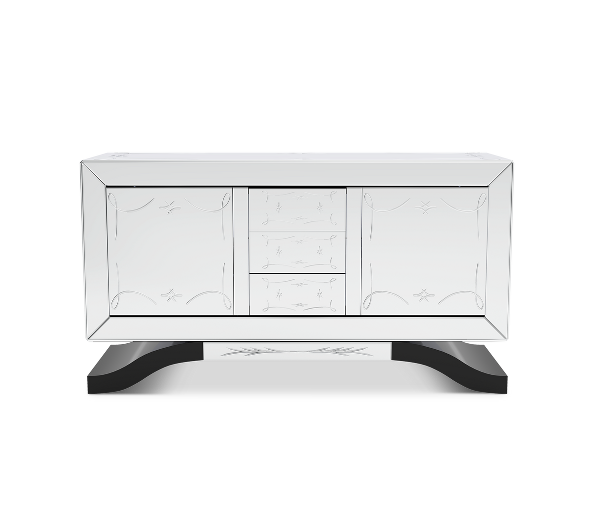 Metropolitan Black Sideboard by Boca do Lobo
