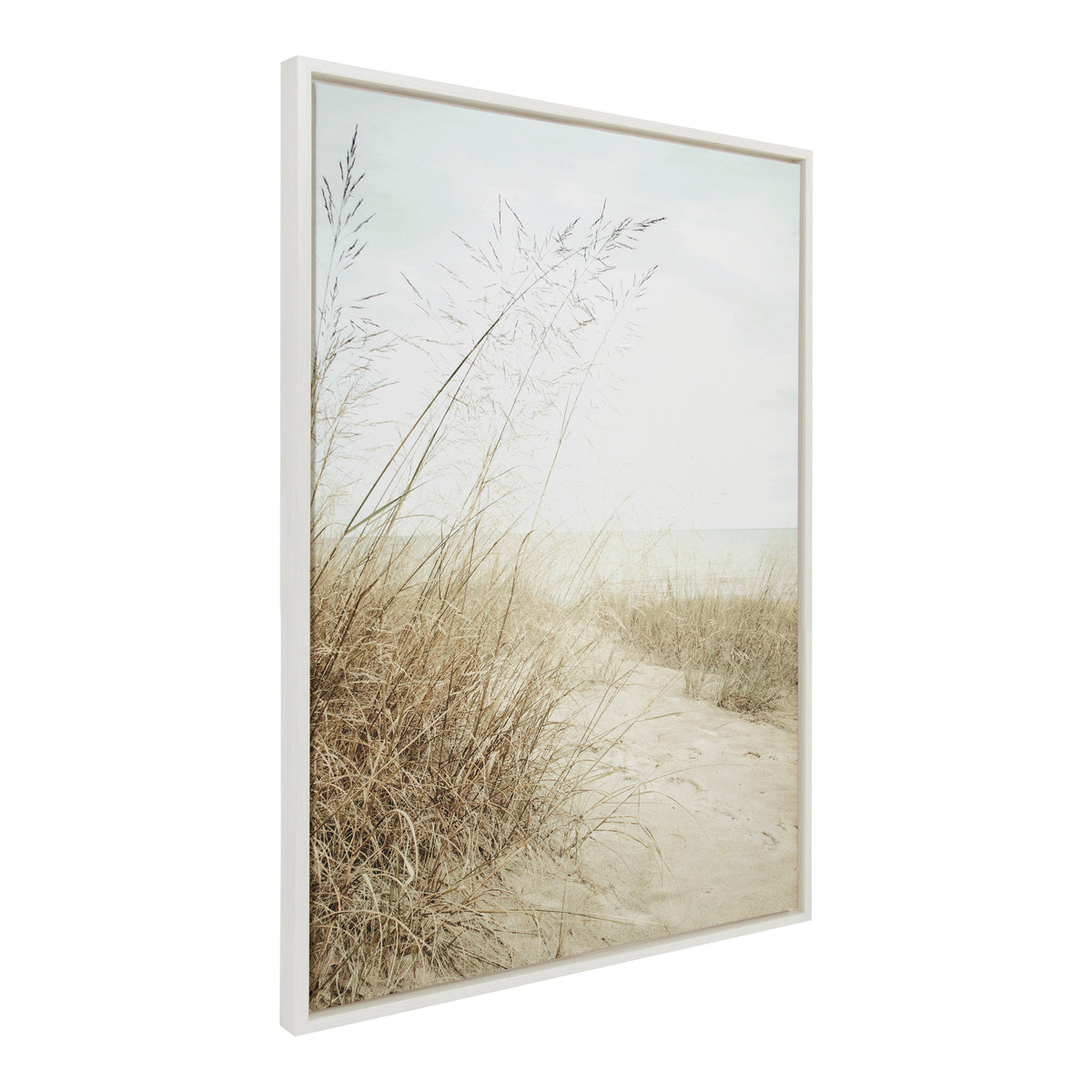 Sylvie Beach Grasses Framed Canvas by Emiko and Mark Franzen of F2Images