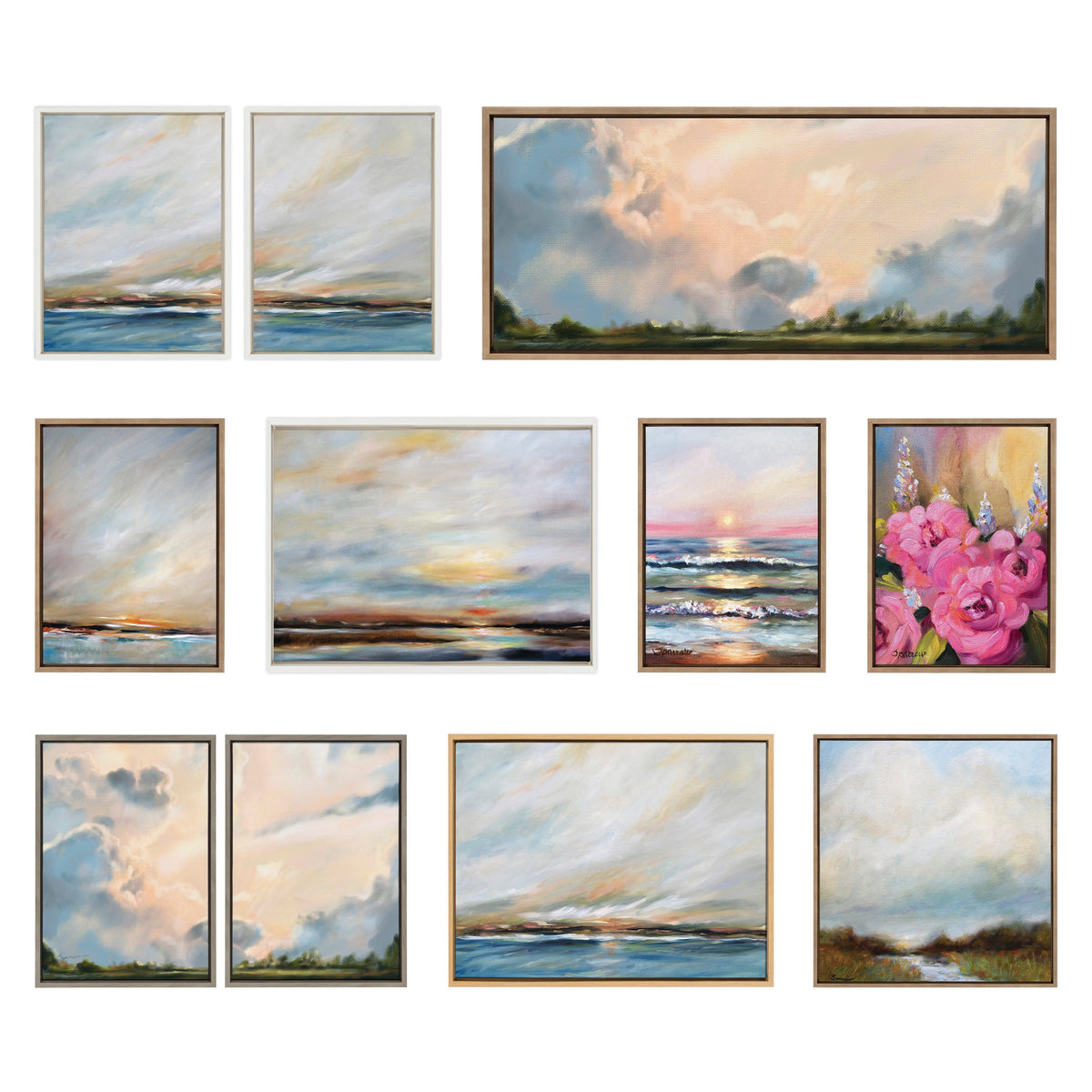 Sylvie Day's End Framed Canvas by Mary Sparrow