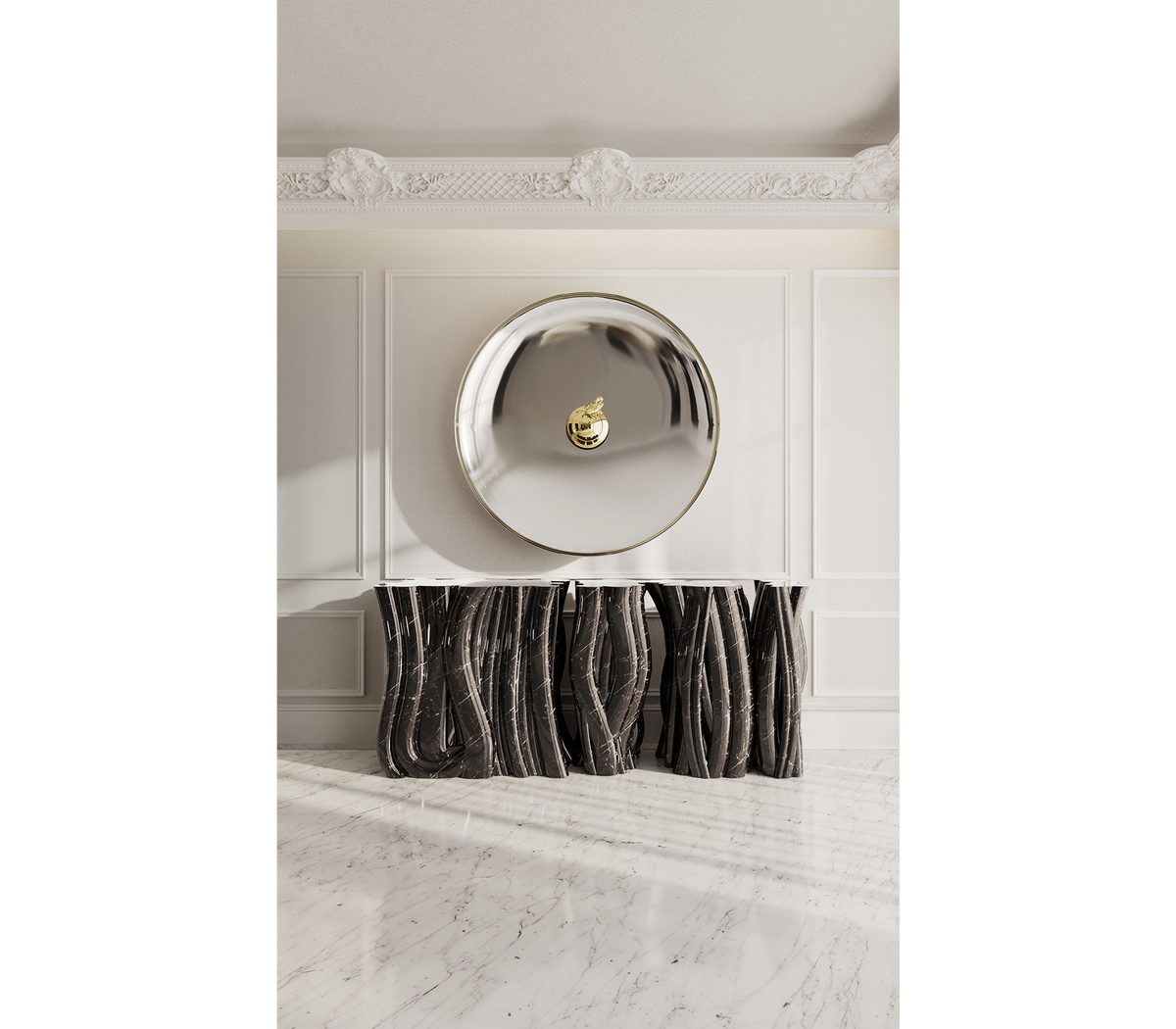 Monochrome Faux-marble Console by Boca do Lobo – view 7