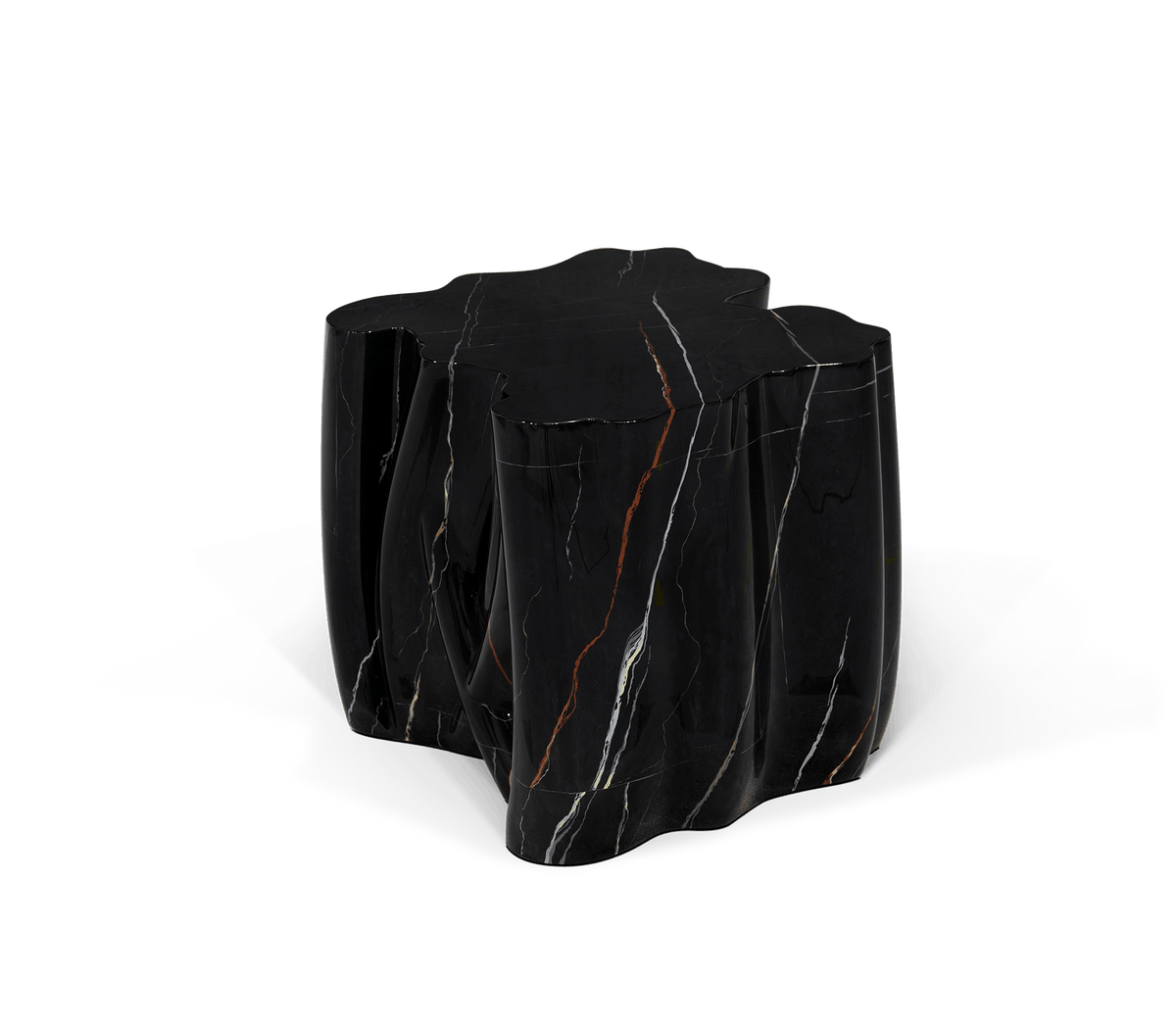 Shield Faux-marble Side Table by Boca do Lobo – view 2