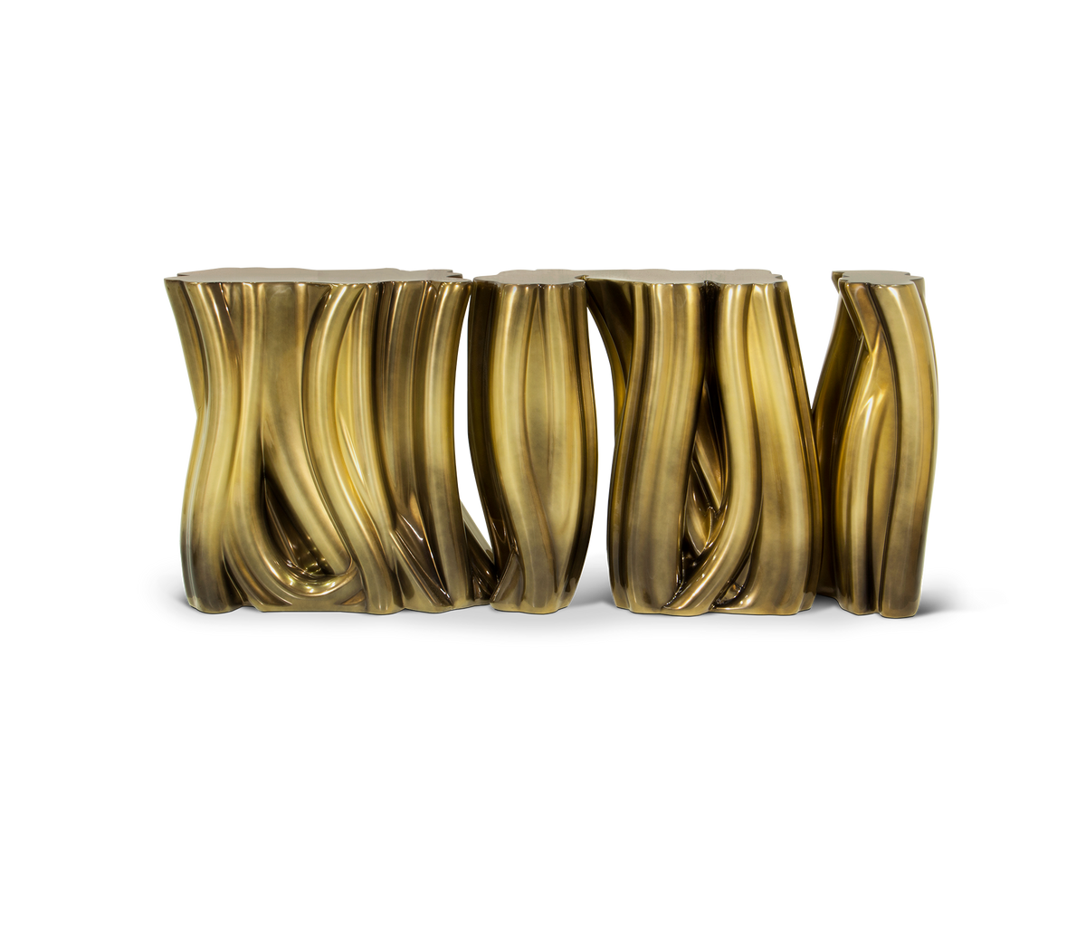 Monochrome Gold Gradient Console by Boca do Lobo
