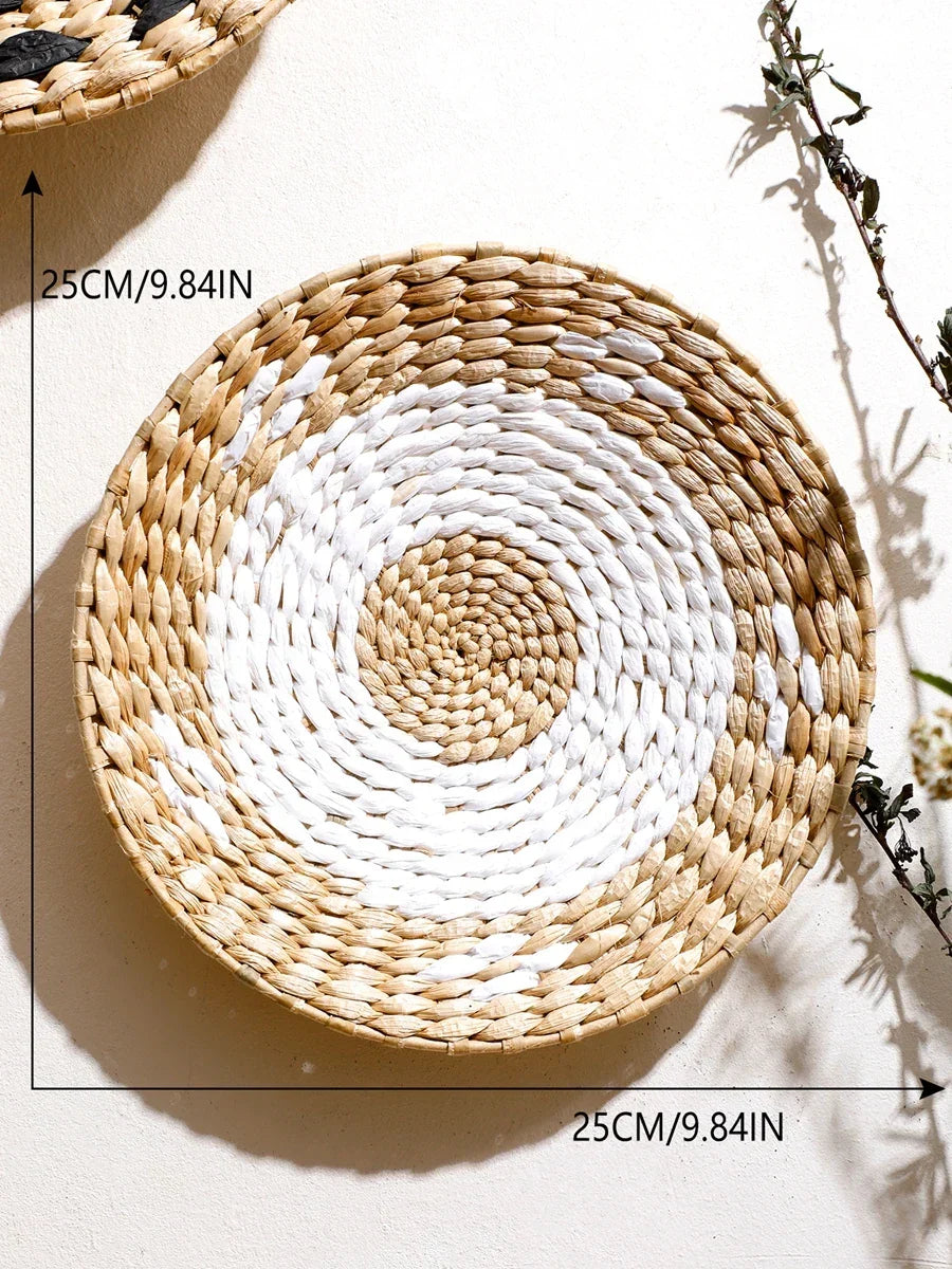 Natural Seagrass Handmade Wall Decor with Organic Texture