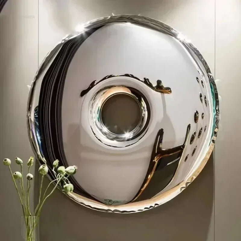 Circular Stainless Steel Modern Wall Decor