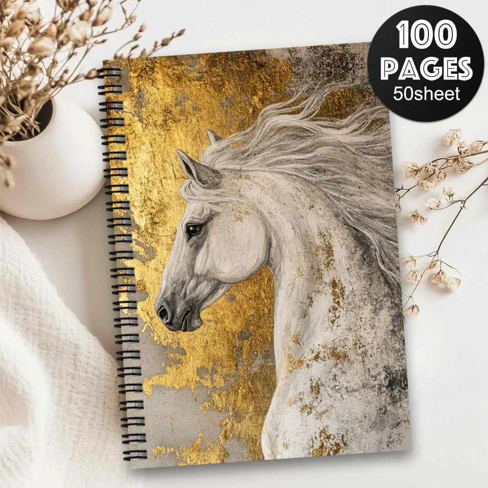 Notebook - Spiral Western Horse Diary