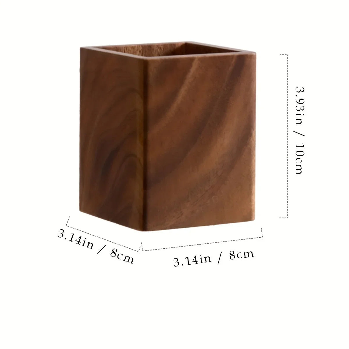 Pen Holder - Vintage Wooden Blue
