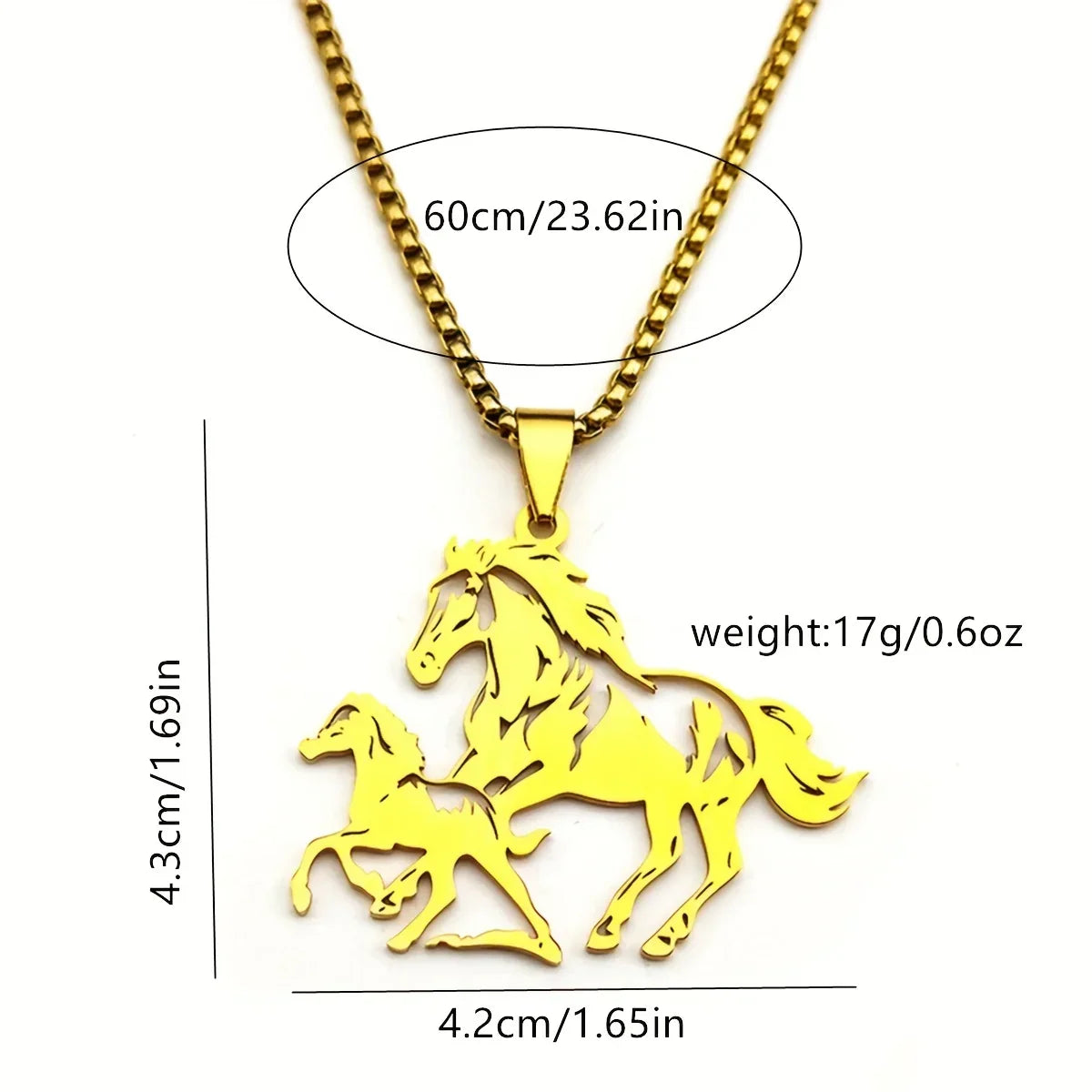 Pendant Necklace - Stainless Steel Animal Lover