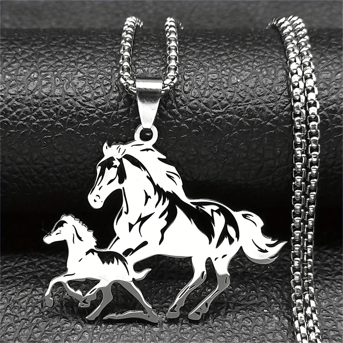 Pendant Necklace - Stainless Steel Animal Lover