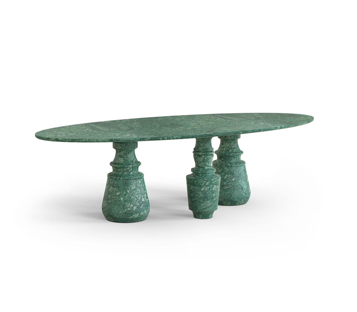Pietra Oval XL Carrara Dining Table by Boca do Lobo