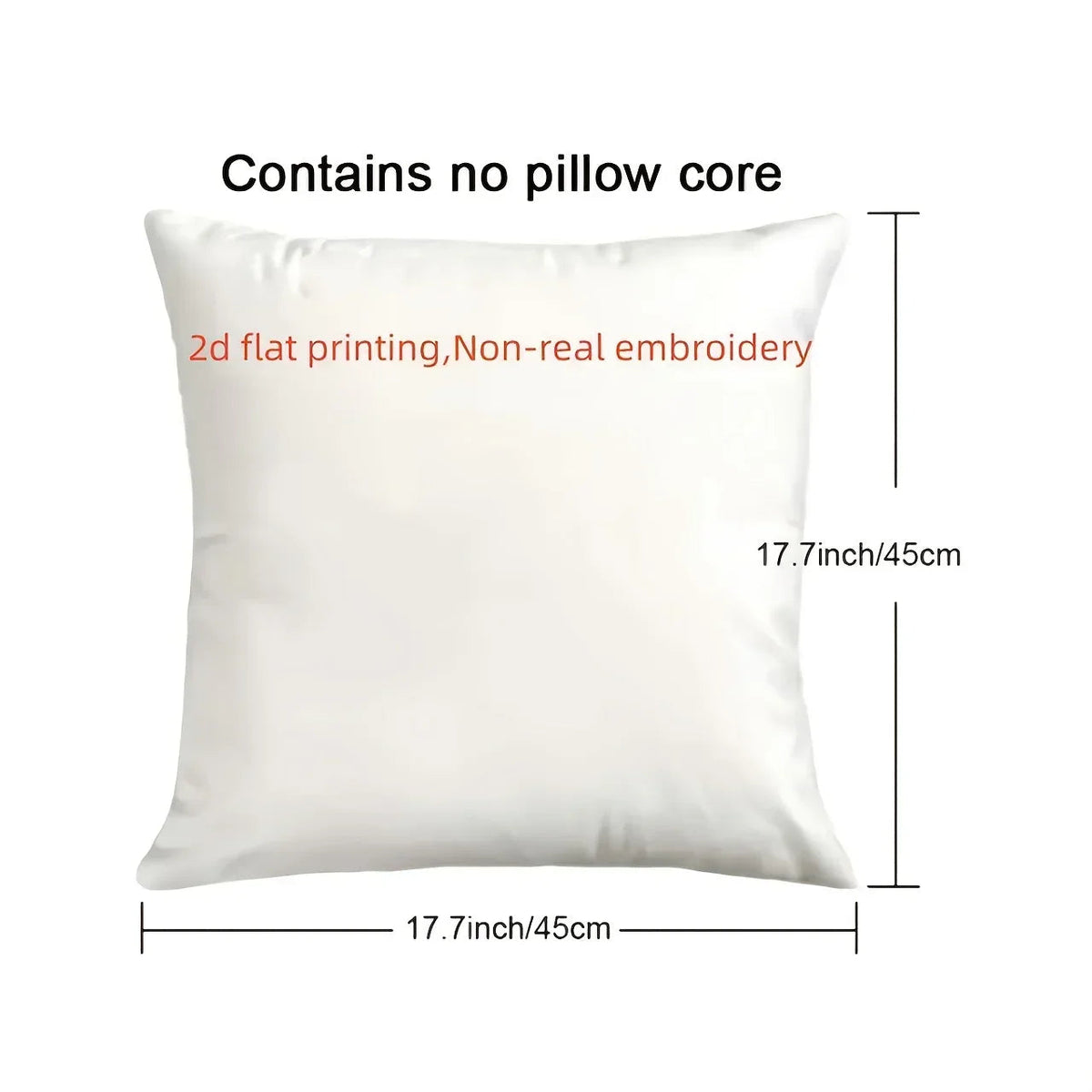 Pillowcase - Modern Polyester Square 45x45cm