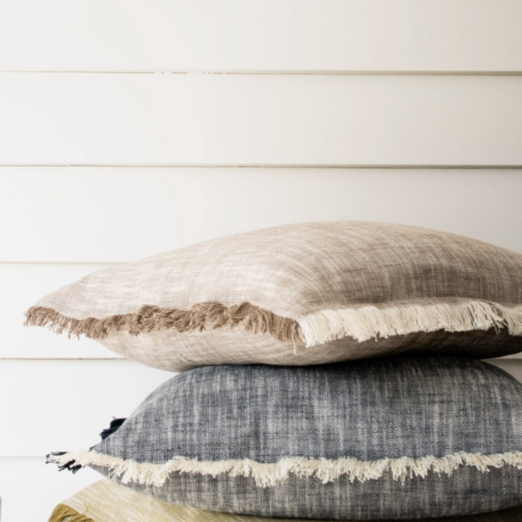 Clemence Chambray Pillow Cover - Source by Studio Skara, view 2