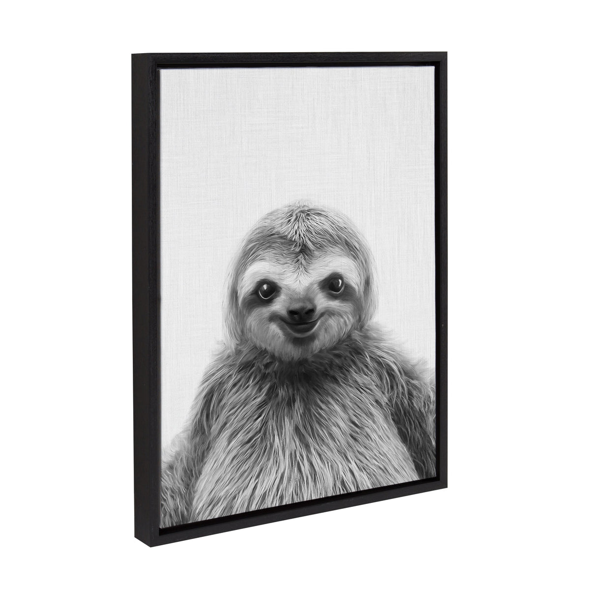 Sylvie Sloth Framed Canvas by Simon Te Tai