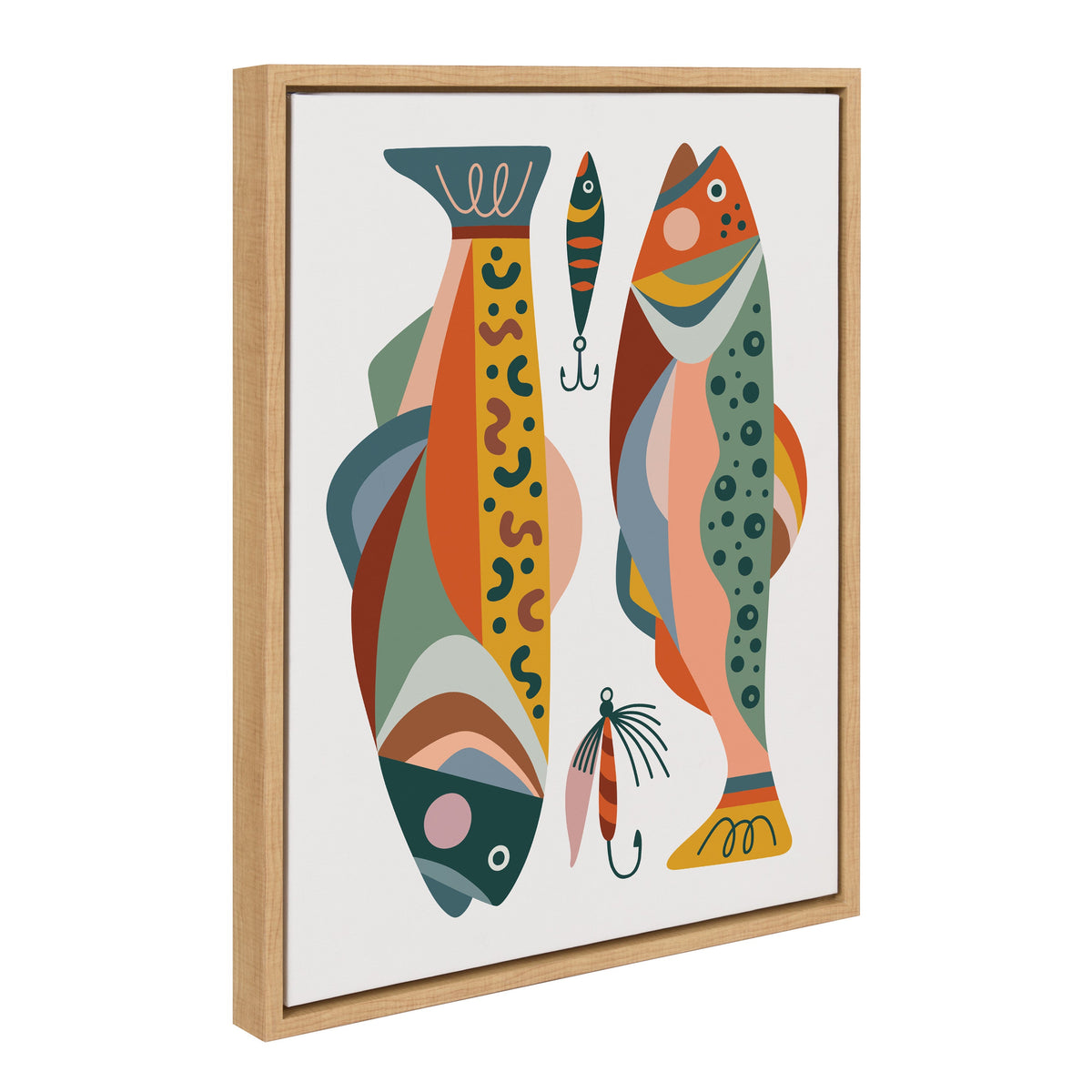 Sylvie Gone Fishing Framed Canvas by Rachel Lee of My Dream Wall